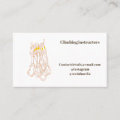 Visitekaartje van de kliminstructeur (Voorkant)