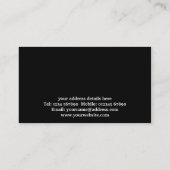 Visitekaartje van de knollen (Achterkant)