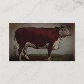 Visitekaartje van de  Koe Hereford (Achterkant)