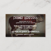 Visitekaartje van de  Koe Hereford (Voorkant)