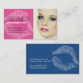 Visitekaartje van de kunstenaar Bold Makeup (Voorkant / Achterkant)