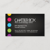 Visitekaartje van de kunstenaar Bold Makeup (Achterkant)