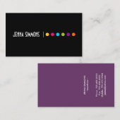 Visitekaartje van de kunstenaar Bold Makeup (Voorkant / Achterkant)