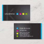 Visitekaartje van de kunstenaar Bold Makeup (Voorkant / Achterkant)