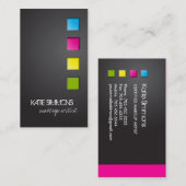 Visitekaartje van de kunstenaar Bold Makeup (Voorkant / Achterkant)