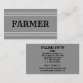 Visitekaartje van de landbouwer (Voorkant / Achterkant)