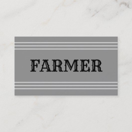 Visitekaartje van de landbouwer (Voorkant)