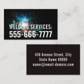  Visitekaartje van de Lassendiensten (Voorkant / Achterkant)