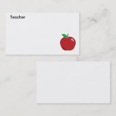 Visitekaartje van de leraar aanpassen (Voorkant / Achterkant)