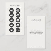 Visitekaartje van de Loyalty Punch Pet Care Veteri (Voorkant / Achterkant)