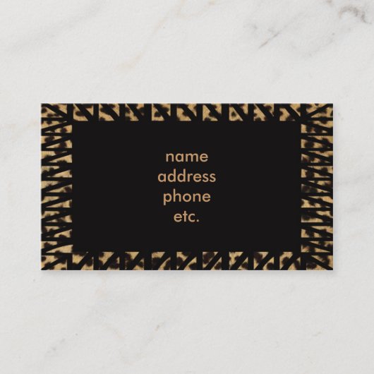 visitekaartje van de luiphuid (Voorkant)