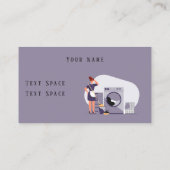 Visitekaartje van de Maid Cleaning Service (Achterkant)