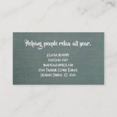 Visitekaartje van de mediastel Lotus Flower (Achterkant)