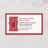 Visitekaartje van de metselschoorsteen (Voorkant)