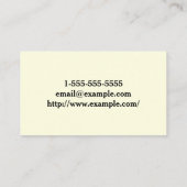 Visitekaartje van de moderne dermatoloog (Achterkant)