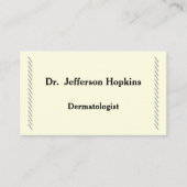 Visitekaartje van de moderne dermatoloog (Voorkant)