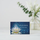 Visitekaartje van de moderne elegant lotusbloem (Staand voorkant)