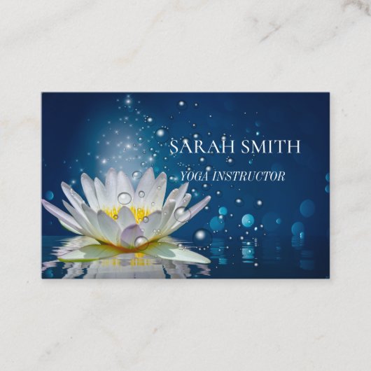 Visitekaartje van de moderne elegant lotusbloem (Voorkant)