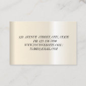 Visitekaartje van de moderne elegant lotusbloem (Achterkant)