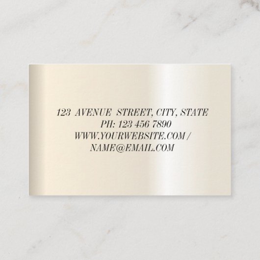 Visitekaartje van de moderne elegant lotusbloem (Achterkant)