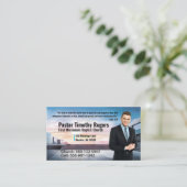 Visitekaartje van de moderne predikant of van de D (Staand voorkant)