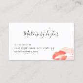 Visitekaartje van de moderne rode lippen (Achterkant)