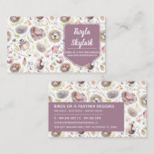 Visitekaartje van de Natuur van vogels en eieren (Voorkant / Achterkant)