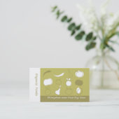 Visitekaartje van de natuurlijke levensmiddelenwin (Staand voorkant)