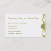 Visitekaartje van de natuurlijke levensmiddelenwin (Achterkant)