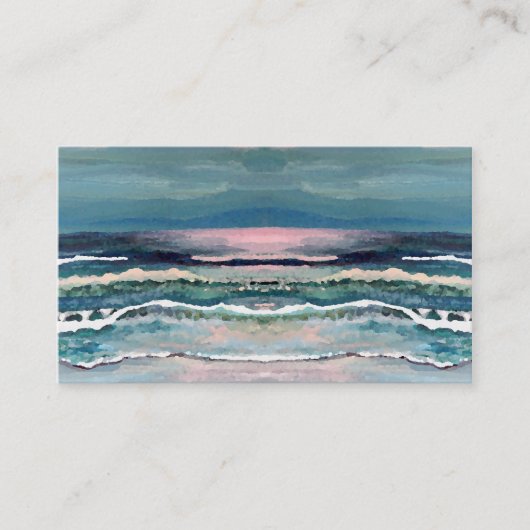 Visitekaartje van de oceaanmoonlight-golfband van  (Voorkant)