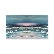 Visitekaartje van de oceaanmoonlight-golfband van 