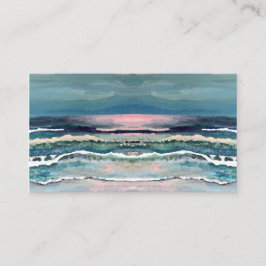 Visitekaartje van de oceaanmoonlight-golfband van 