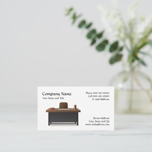 Visitekaartje van de onderwijzeres (Staand voorkant)