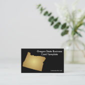Visitekaartje van de Oregon-staat Metallic Gold (Staand voorkant)