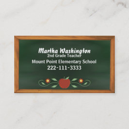 Visitekaartje van de oude Fashioned Chalk Board va Afsprakenkaartje