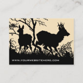 Visitekaartje van de oude, gefashioned Duitse stij (Achterkant)