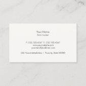 Visitekaartje van de paardensport van bruin paard (Achterkant)