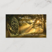 Visitekaartje van de palmlezer van het Magical For (Voorkant)