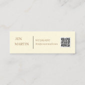 Visitekaartje van de partij Mini Princess (Achterkant)