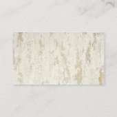 Visitekaartje van de pastor van de gouden en witte (Achterkant)