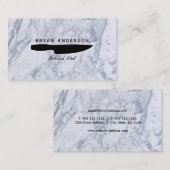 Visitekaartje van de persoonlijke Chef (Voorkant / Achterkant)