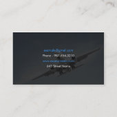 Visitekaartje van de piloot van het vliegtuig (Achterkant)