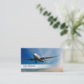 Visitekaartje van de piloot van het vliegtuig (Staand voorkant)