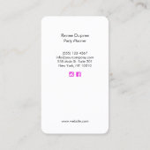 Visitekaartje van de Planner (Achterkant)