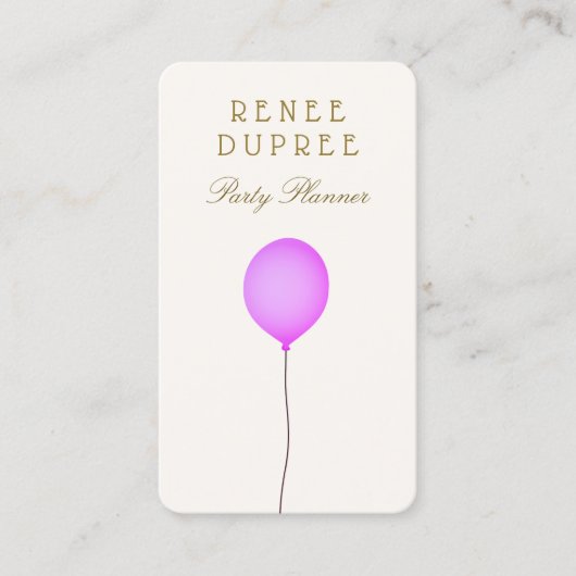 Visitekaartje van de Planner (Voorkant)