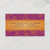 Visitekaartje van de pompoen (Achterkant)