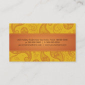 Visitekaartje van de pompoen (Achterkant)