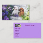 Visitekaartje van de porseleinfokker (Voorkant / Achterkant)