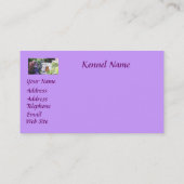 Visitekaartje van de porseleinfokker (Achterkant)