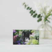 Visitekaartje van de porseleinfokker (Staand voorkant)